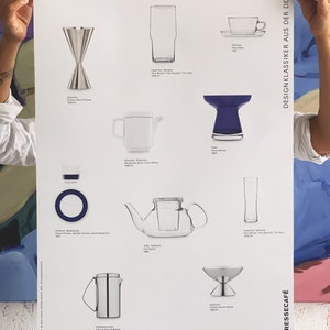 DDR Poster Design 50 x 70 cm Superfest Glasses Margarete Jahny Petroff-Bohne Poster East Design GDR Kahla ABS