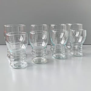 4 sapglazen DDR wijnglazen 100ml of 200ml I VEB Ilmenau Technisch Glas Geribbeld Glas Mitropa DDR Design Oost