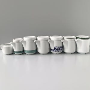 Jug RATIONELL White Porcelain GDR Coffee Pot Tea I Mitropa Jug by Margarete Jahny I GDR East Design in many decors