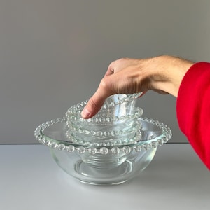KUGELRAND Glasschalen I DDR Glaskunst Schüssel I MidCentury Design 70er Jahre I Fritz Keuchel Sklo Union I Dessertschalen