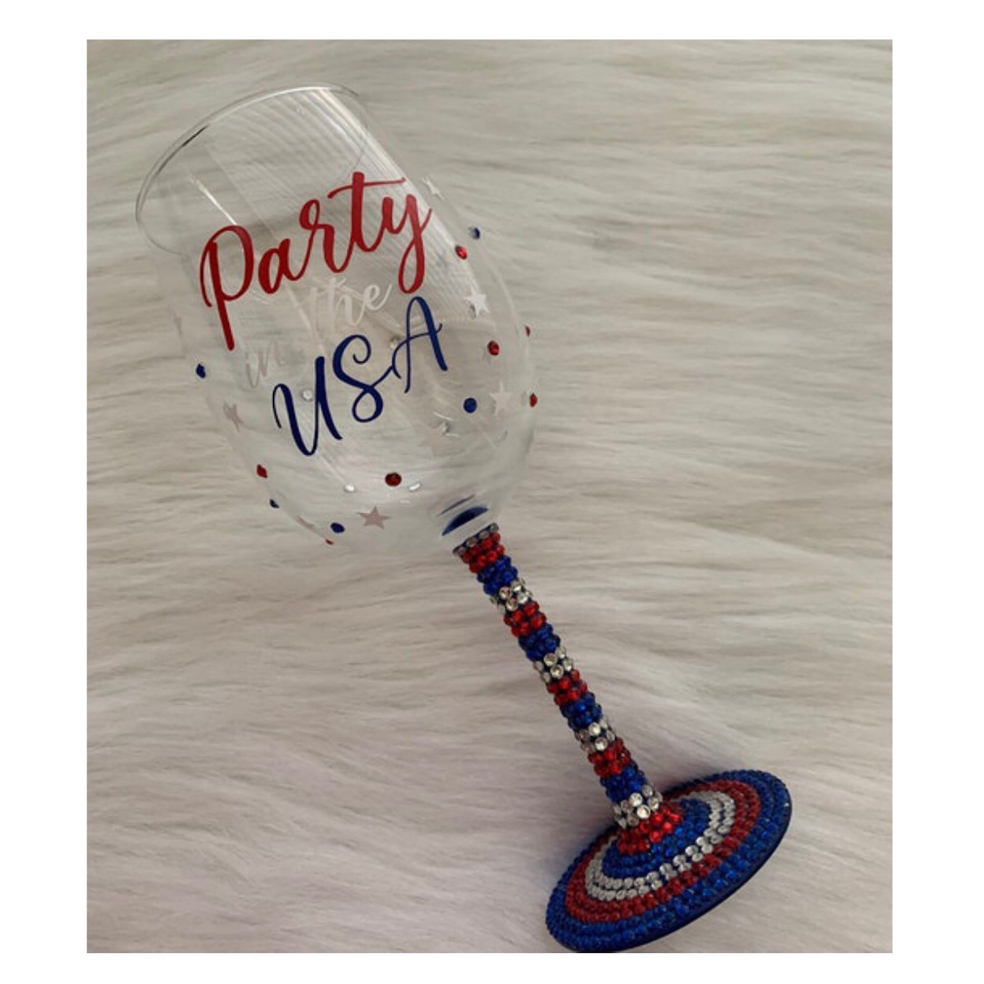 pinterest 4th of july wine glasses