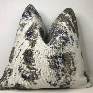 Handwoven Kilim Pillow, Turkish Carpet Pillow, 20x20 Pillow Cover, Decorative Pillow, Throw Pillow, Home Decor, Kilim Cushion Cover