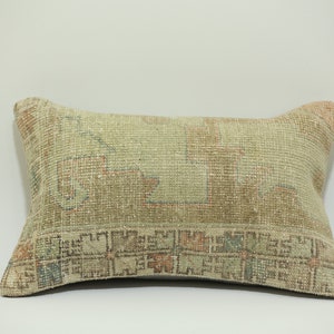 Kilim Lumbar, Turkish Carpet Pillow, 16x24 Pillow Cover, Decorative Pillow, Sofa Throw Pillow, Kilim Cushion Cover, Livingroom Decor couch