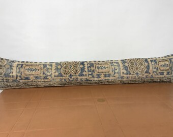 Almohada extra larga para cama, almohada extra larga, almohada lumbar, almohada boho para cama, funda de almohada corporal, almohada lumbar larga, almohada lumbar