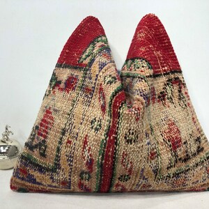 Ethnic Kilim Pillow, 18x18 Pillow Cover, Decorative Turkish Kilim Pillow, Handwoven Kilim Pillow, Kilim Cushion Cover, Throw Pillow, Beeding
