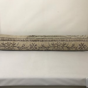 Handmade Extra Long Lumbar Pillow Cover Vintage Rug , 8x48 Cushion Bed