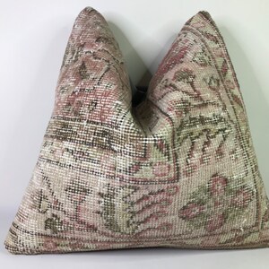 18x18 pillow Lumbar, Bohemian Kilim Pillow, Turkish Kilim Pillow, Boho Pillow, Tribal Pillow, Throw Pillow, Cotton Pillow,