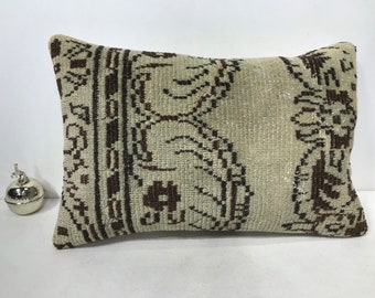 Anatolian Turkish Kilim Pillow, Decorative Pillow, 16x24 Pillow Cover, Throw Pillow, Boho Decor, Couch Accent Pillow, Cushion Cover