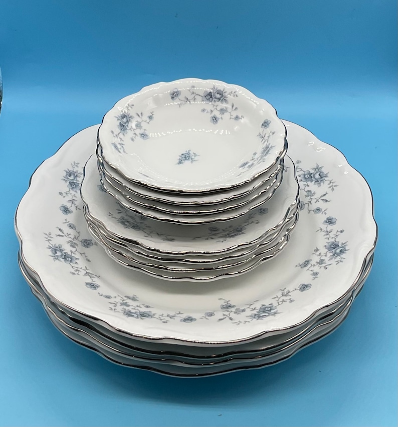 Vintage Johann Haviland Bavaria Germany blue Garland 4 Etsy