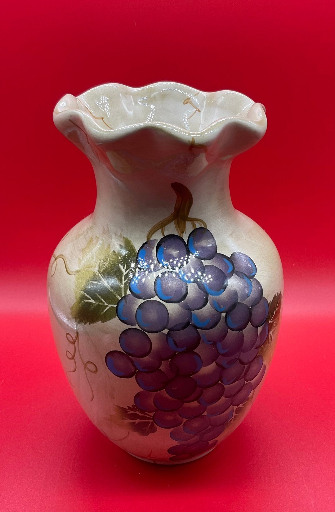 Vintage Hand Painted Collection Tabletops Unlimited Vase Etsy