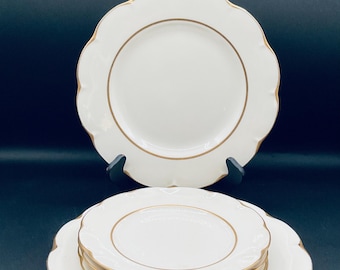 Vintage Theodore Haviland New York Concorde Made in America 3 Dinner Plates and 3 Salad Plates (6 Pieces)