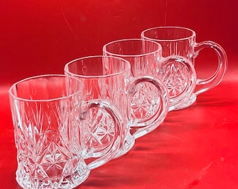Set of 6 Vtg Paul Sebastian Cut Crystal Mugs/tankards - Etsy