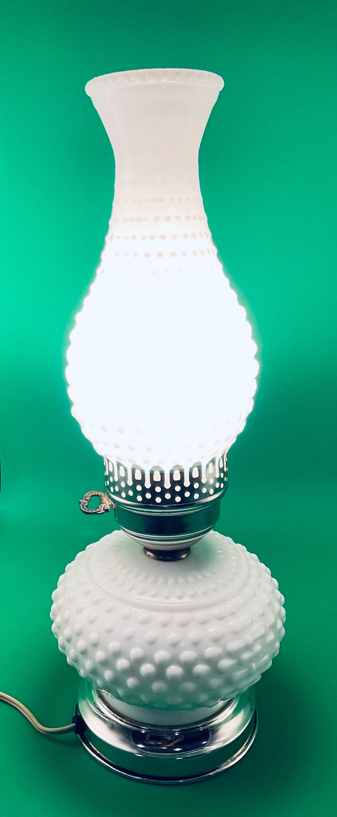 Milk Glass Electric Lampsnull