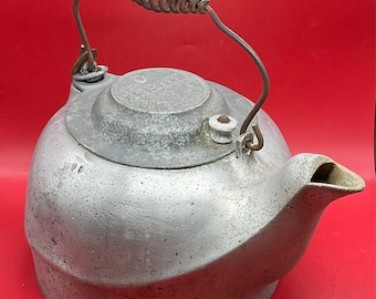 Vintage Aluminum Wagner Colonial Tea Kettle - Etsy