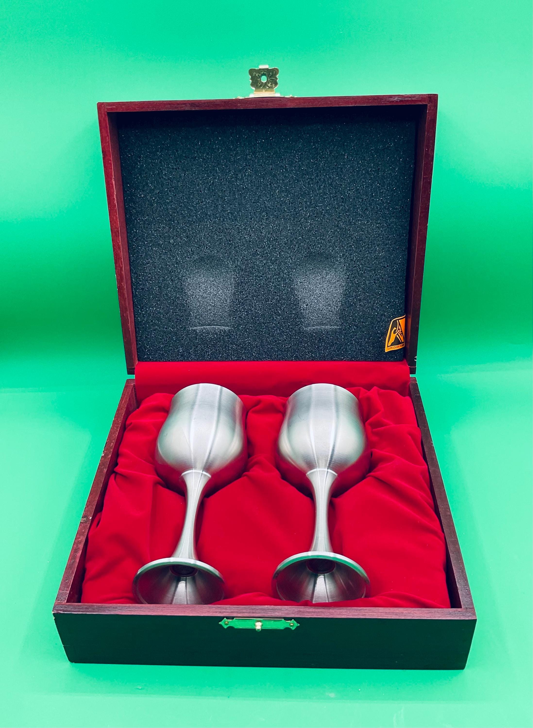 Vintage Royal Selangor Pewter 1885 Set of 2 Royal Pewter Wine