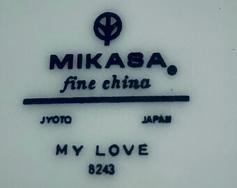Vintage Mikasa Fine China Jyoto Japan 8243 My Love 6 Piece Place