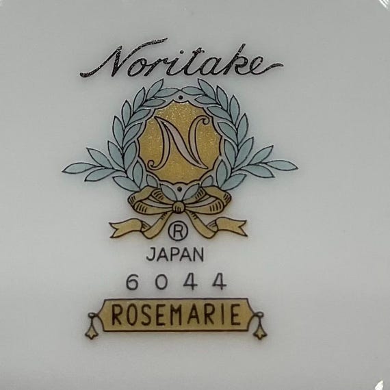 Vintage Noritake 6044 Rosemarie Made in Japan 7 Piece Place