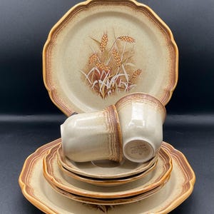 Vintage W.R White Rose Platinum 3939 Pattern 4 Piece Place Setting