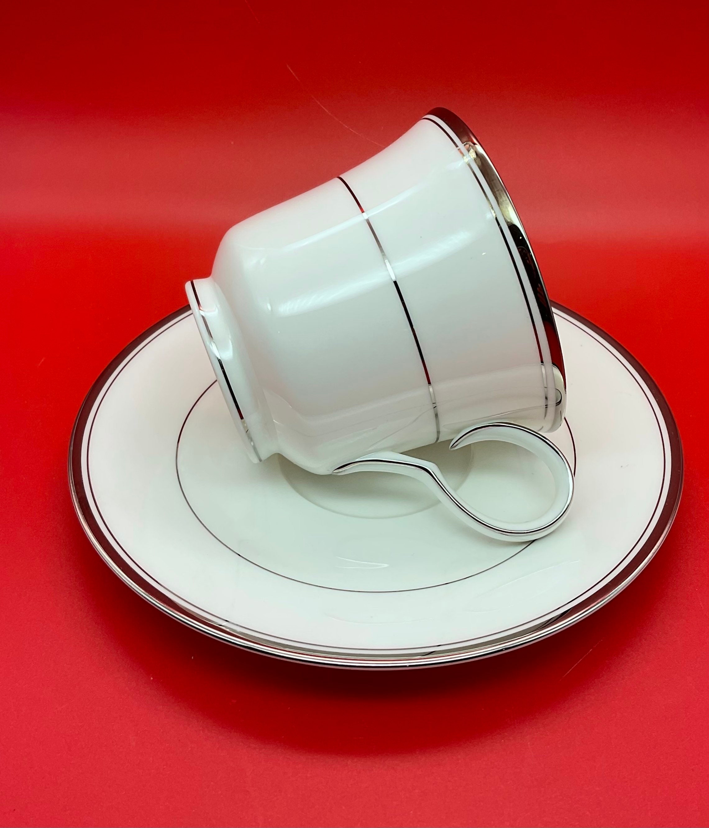 Vintage Noritake Bone China 9707 Fairbanks Platinum Japan 5 Piece