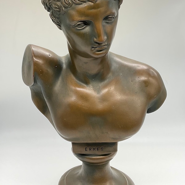 Hermes Statue Bronze Color Bust - Etsy