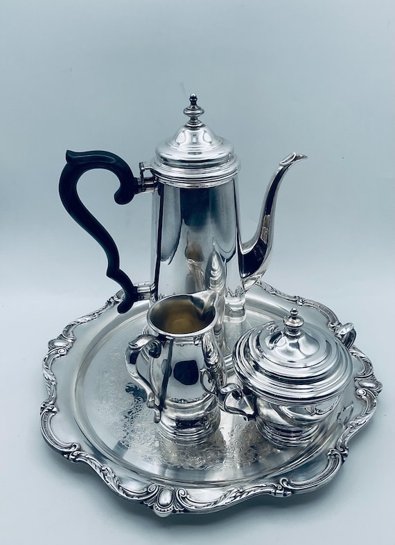 Vintage Webster Wilcox International Silver Silverplated 4 Piece
