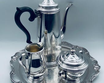 Vintage Webster Wilcox International Silver Silverplated 4 Piece