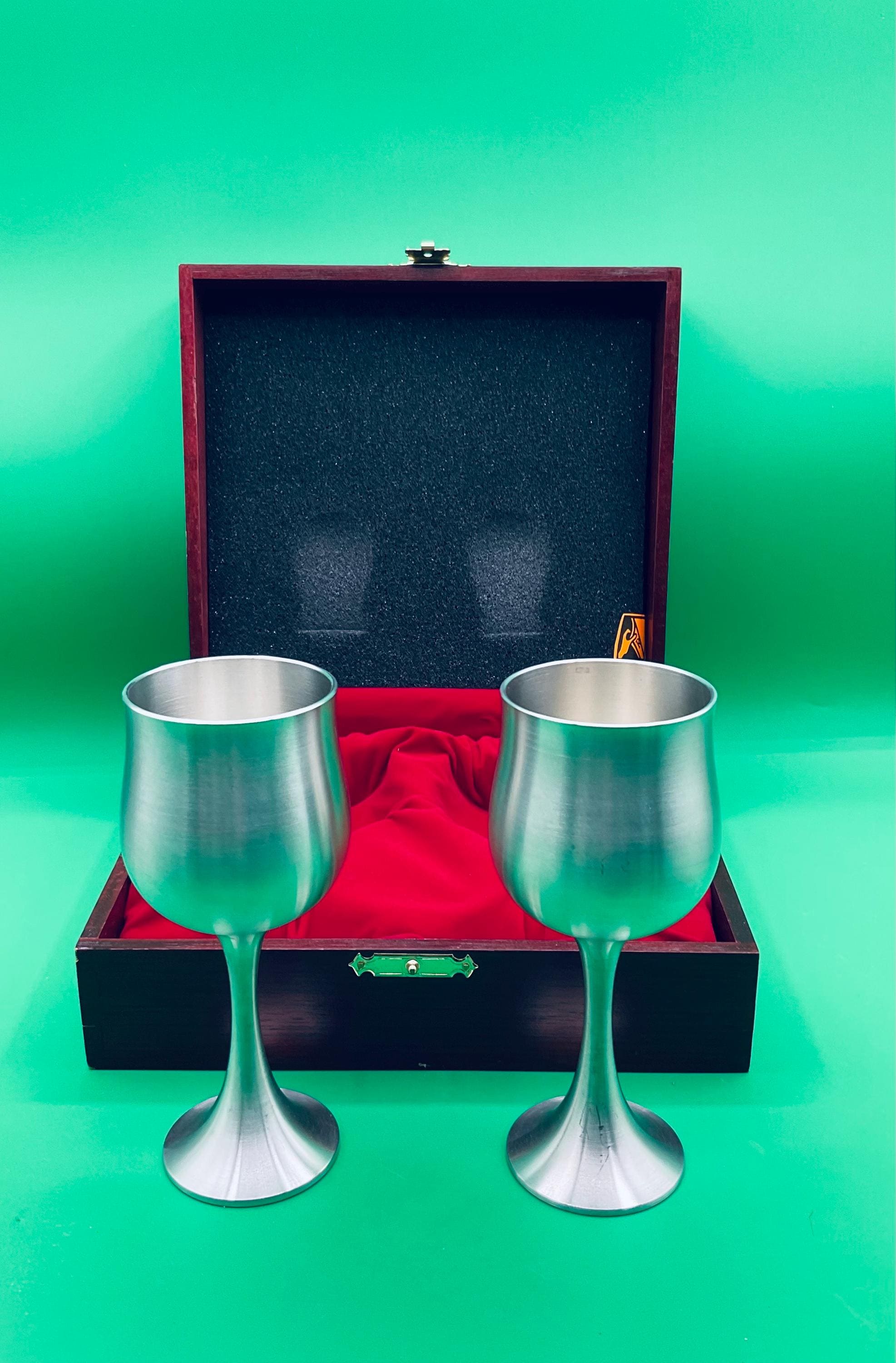 Vintage Royal Selangor Pewter 1885 Set of 2 Royal Pewter Wine