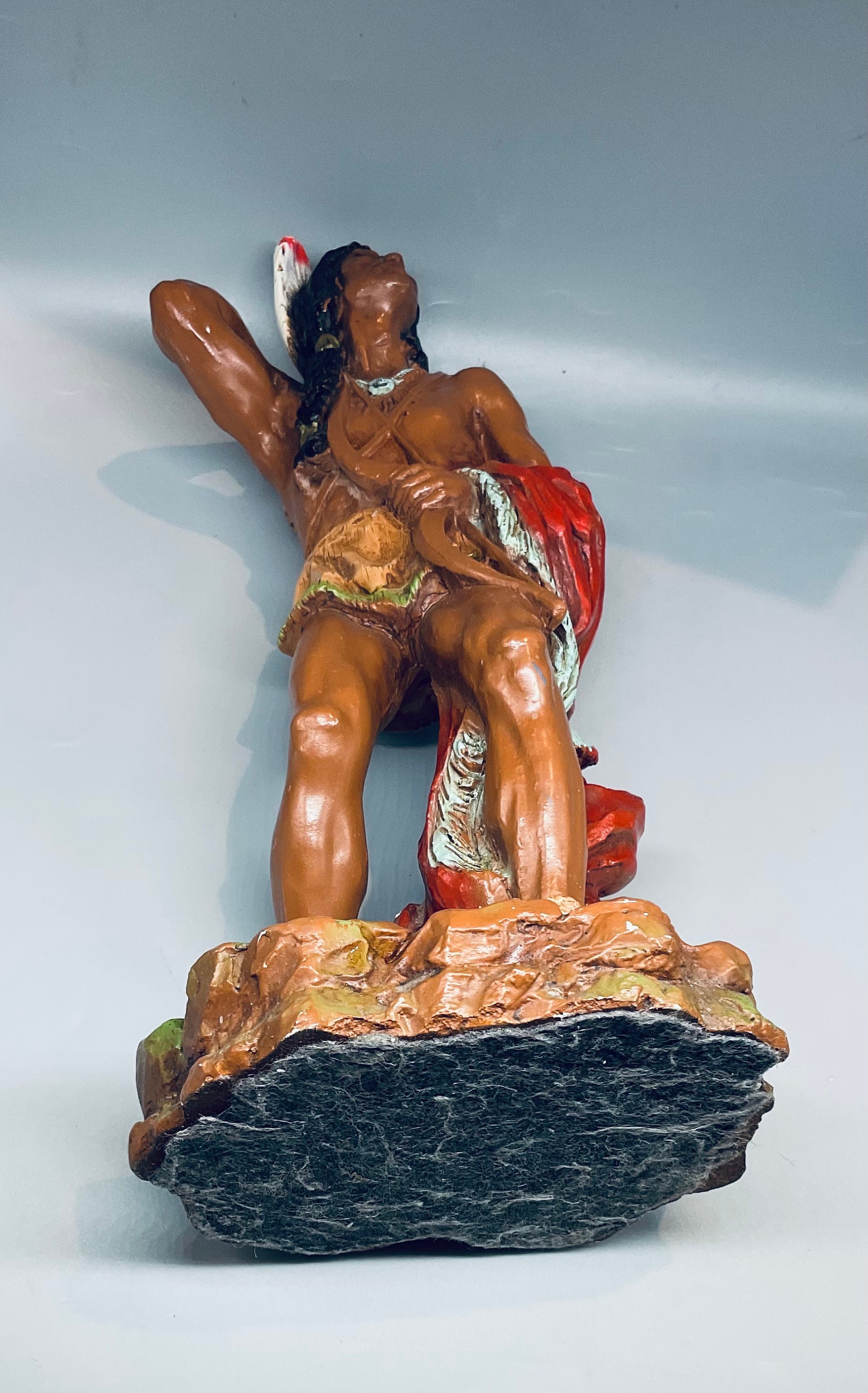 Vintage Universal Statuary Native American Indian Warrior 14