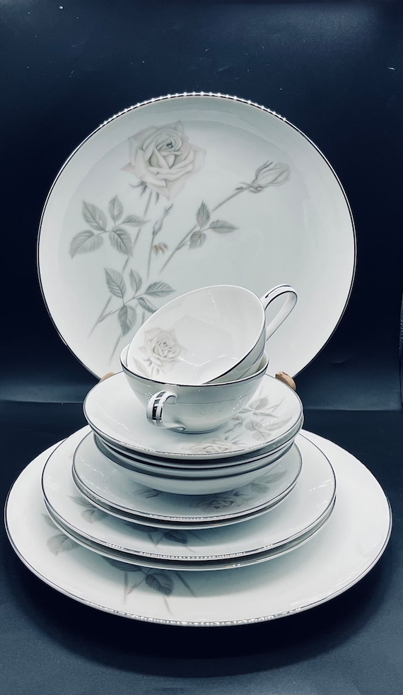 Vintage Noritake China 6002 Melrose 6 Piece Place Setting Dinner
