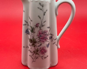 Haviland Limoges Creamer/Pitcher with Pink Flowers Design