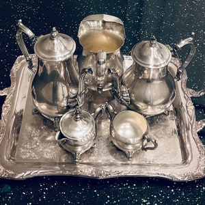 【Joseph Rodgers】 エドワーディアンのティーセット Wm Rogers Tea Set - Etsy