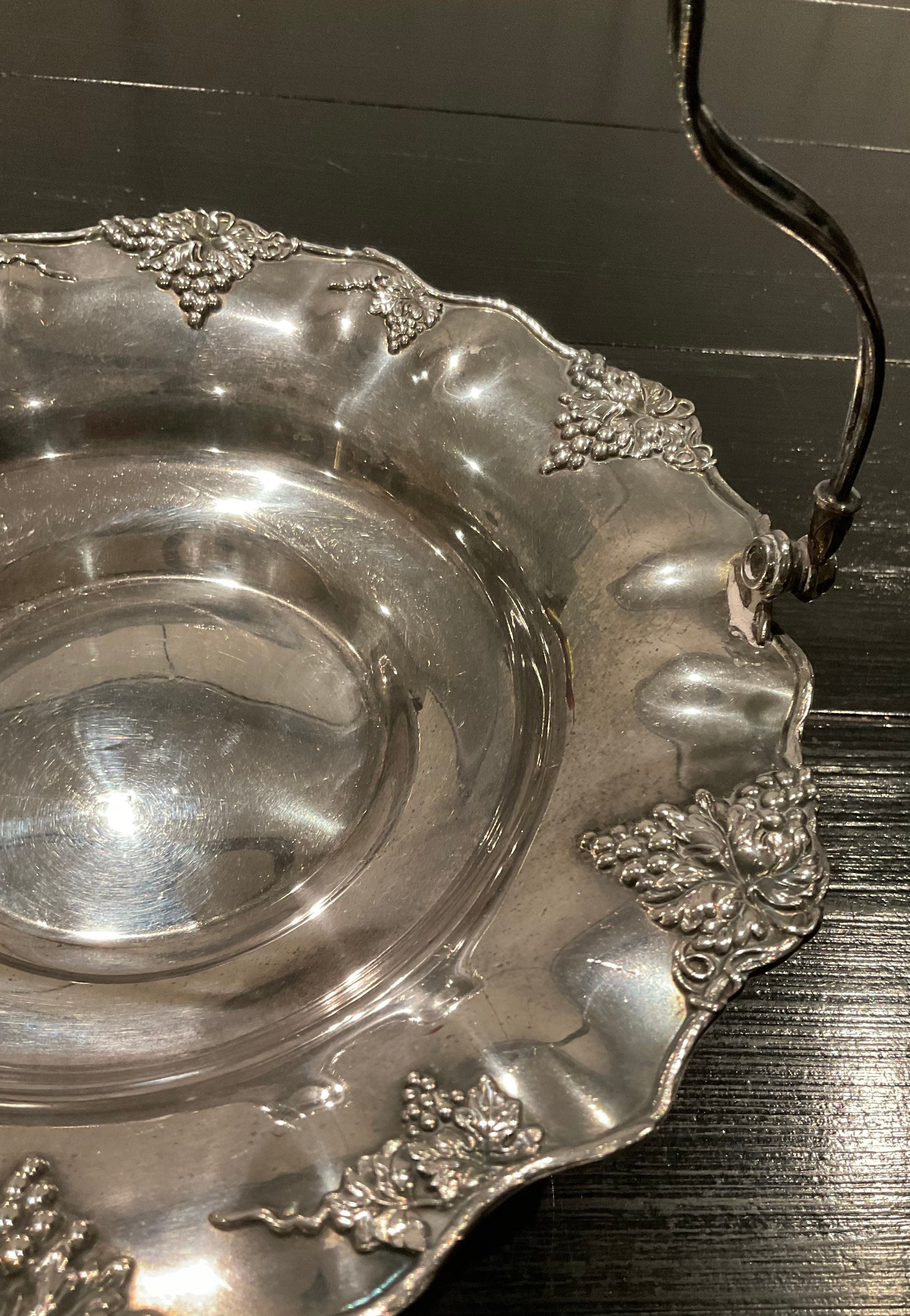 Antique Victor Silver Co Quadruple Plate 01053 Bridal Basket Etsy