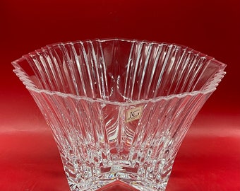 Vintage France JG Durand Crystal Bowl With Label - Etsy