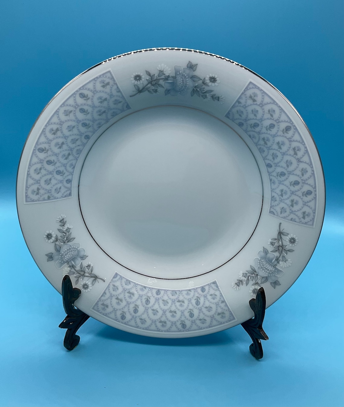 Vintage Liling Fine China Yung Shen Blue Flowers 5 Piece Place Etsy