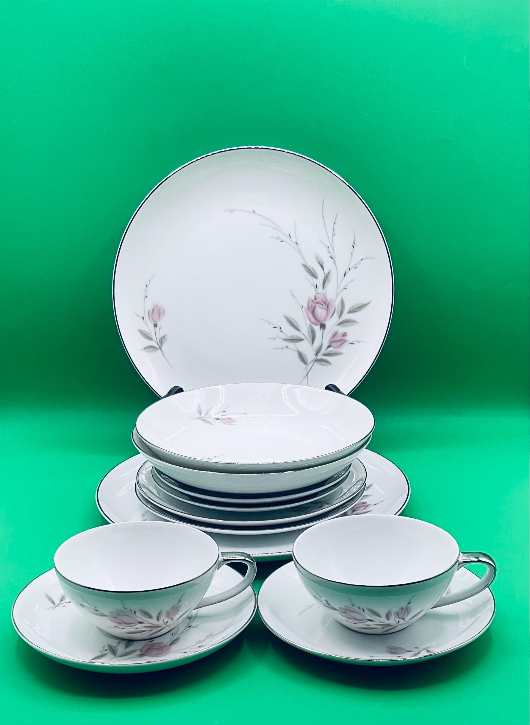 Vintage Mikasa Fine China Jyoto Japan 8243 My Love 6 Piece Place