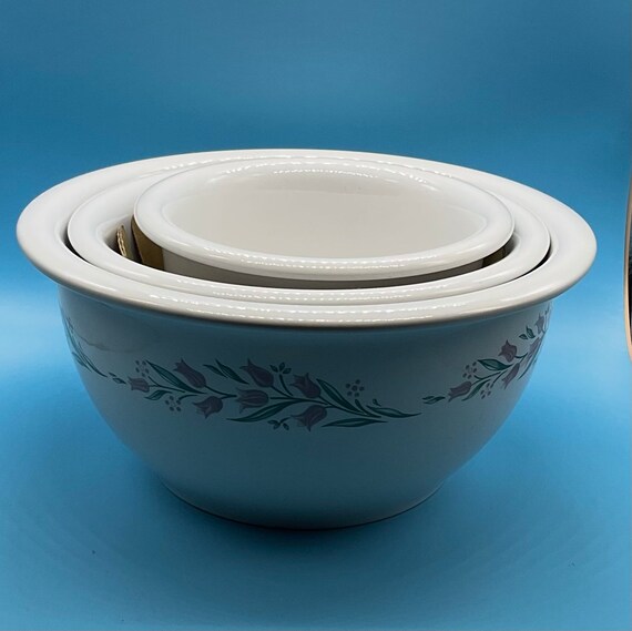 Corelle Coordinates Stoneware Set of 3 Mixing Bowls Etsy