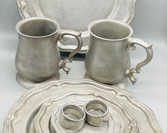Pewter dinnerware hot sale