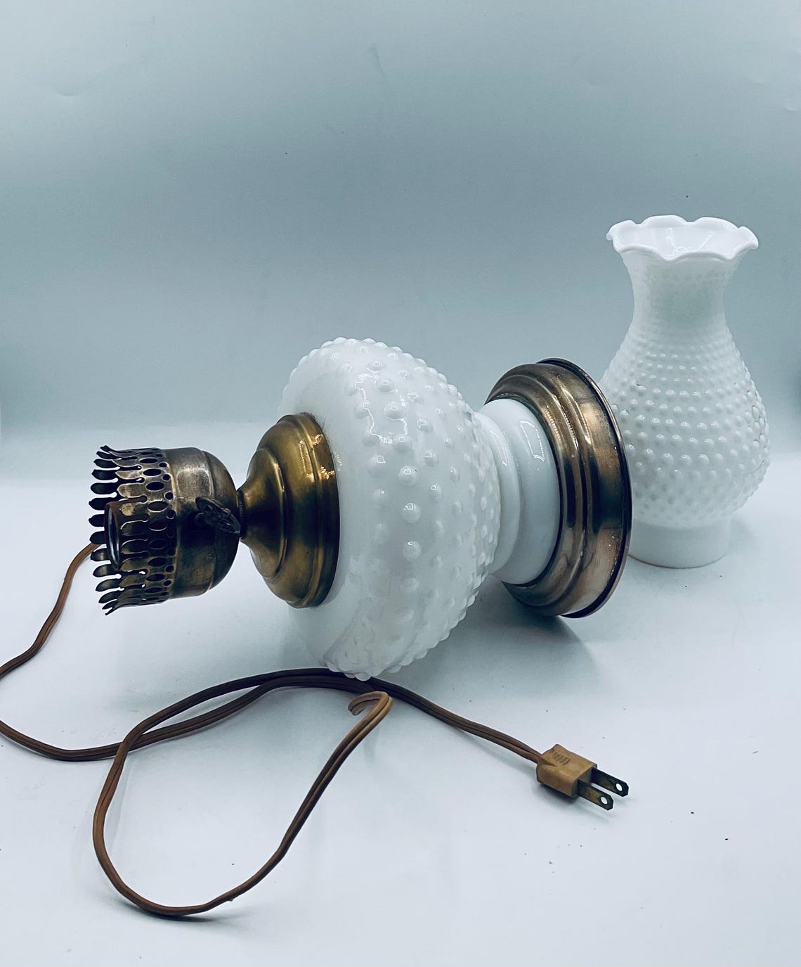 Milk Glass Electric Lampsnull
