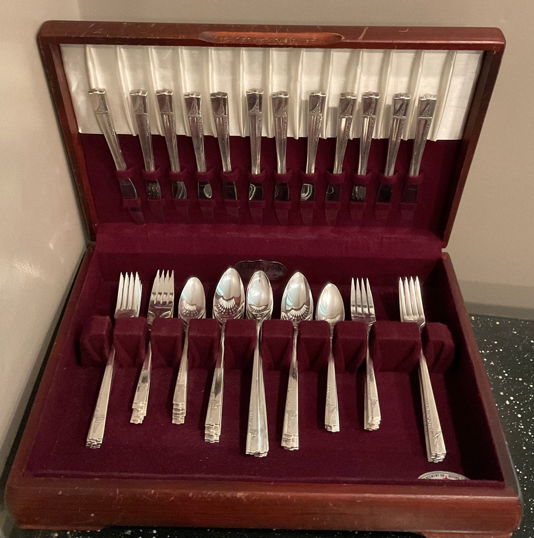 Vintage Nobility Plate by Oneida Silver Caprice 1937 Pattern 6 Piece