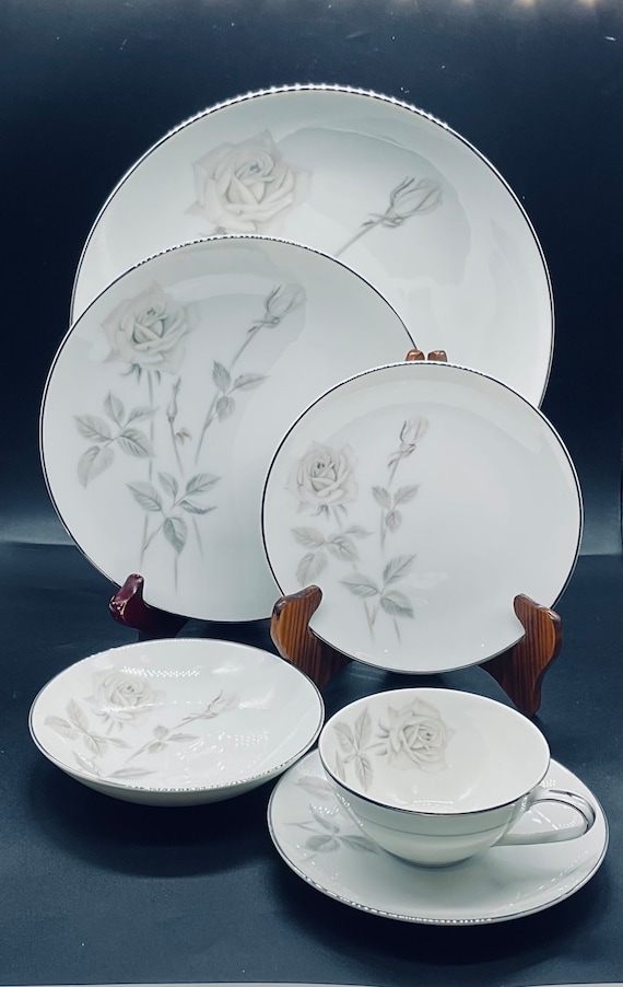 Vintage Noritake China 6002 Melrose 6 Piece Place Setting Dinner