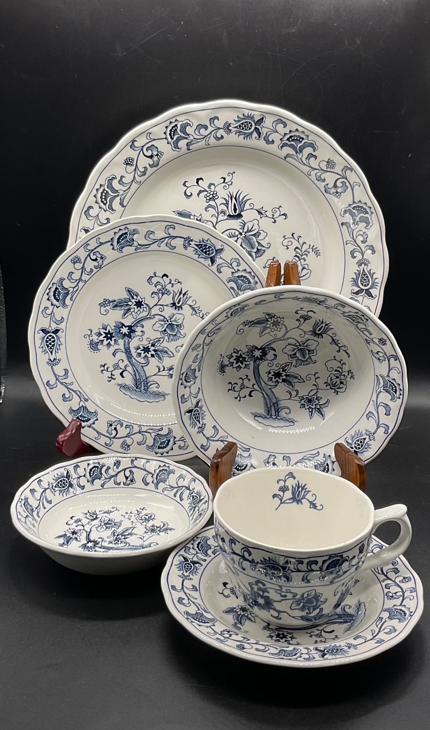 ロピア 爆買い Tree Ming Nikko Vintage Double Place Piece 6 Japan Phoenix 食器
