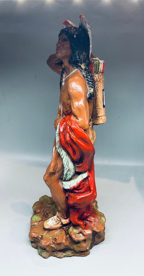 インディアン　置物　Universal Statuary 198 Vintage Universal Statuary Native American Maiden - Etsy