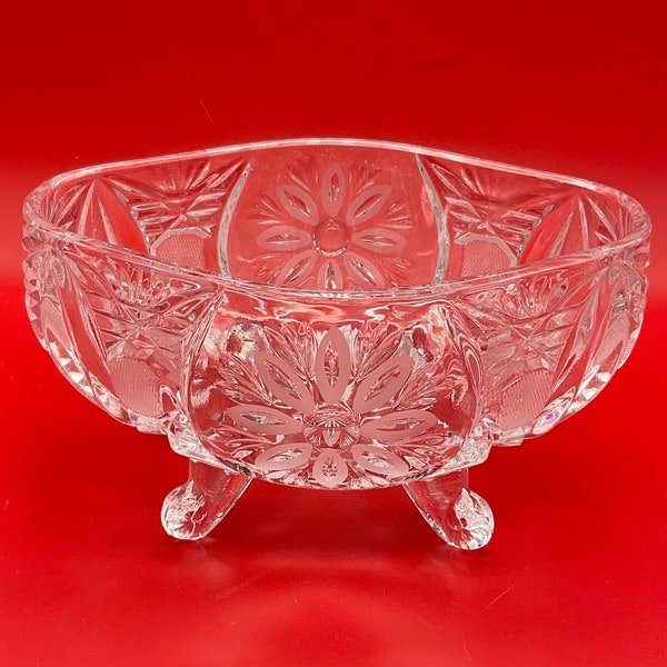 Clear Crystal Bowl Etsy