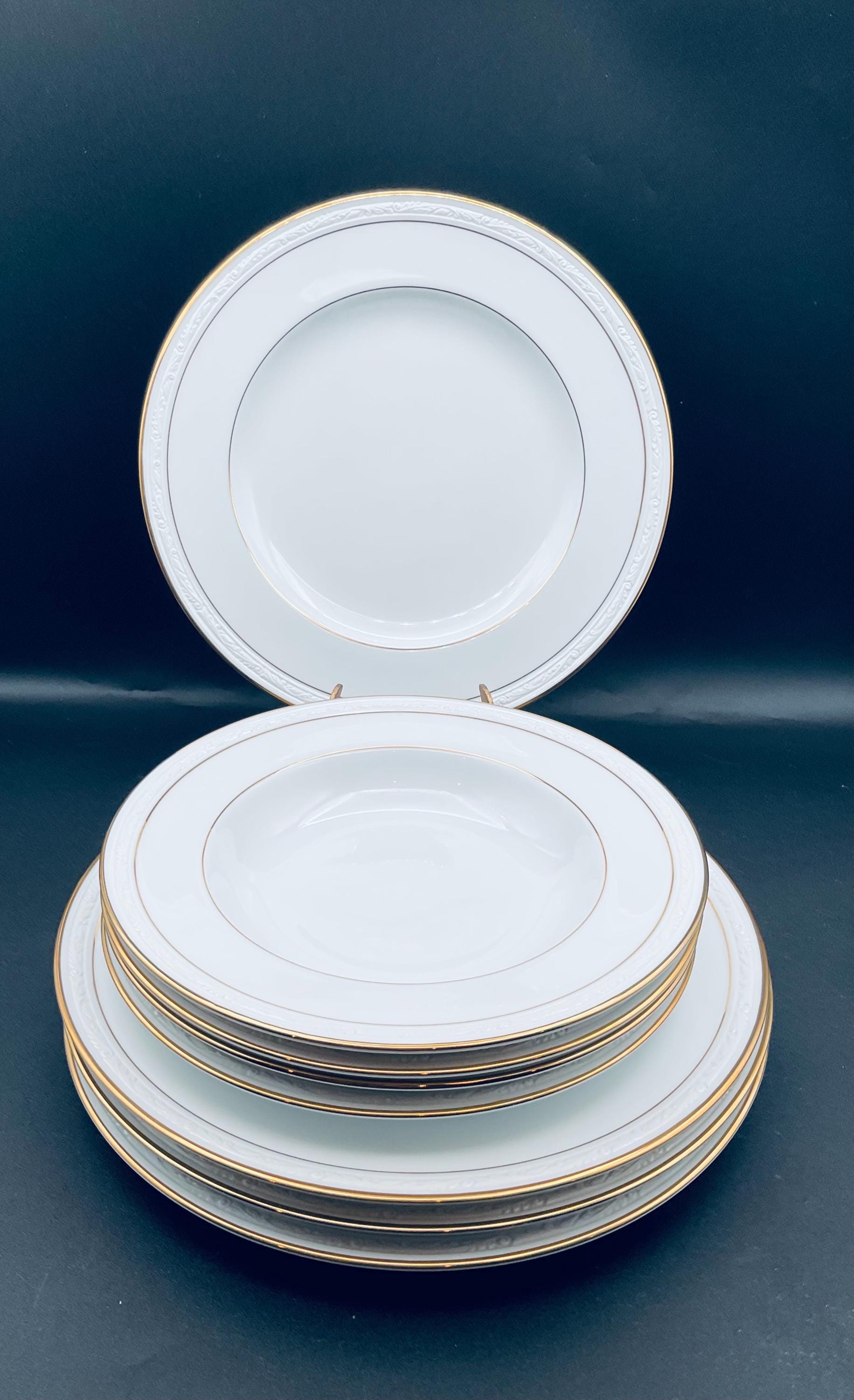 Vintage White Scapes Noritake 4061 Lockleigh Made in Sri Lanka 2