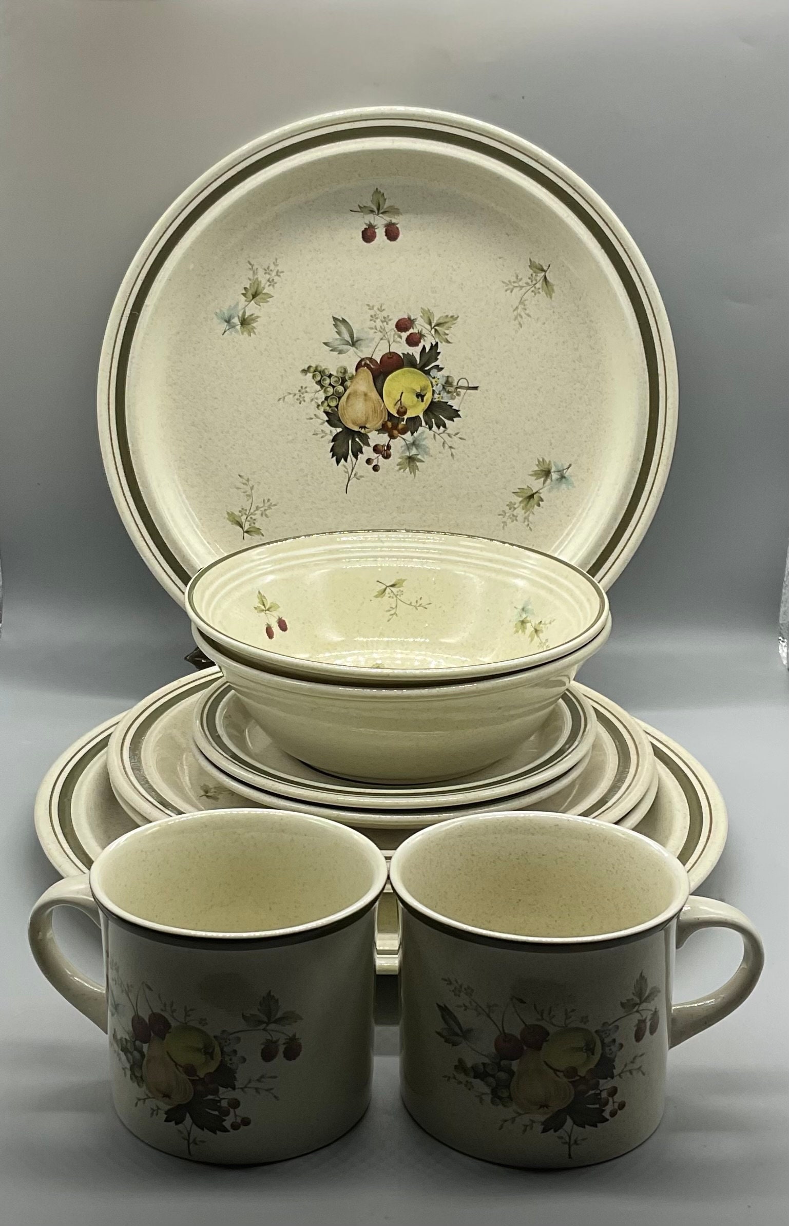  DOLTON ☆CORONET☆vintage食器セット Vintage Royal Doulton Lambethware Ls 1015 Cornwall 5 Piece Place