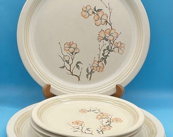Vintage Anchor Hocking Stoneware Thornhill C8700/14 Set of 3