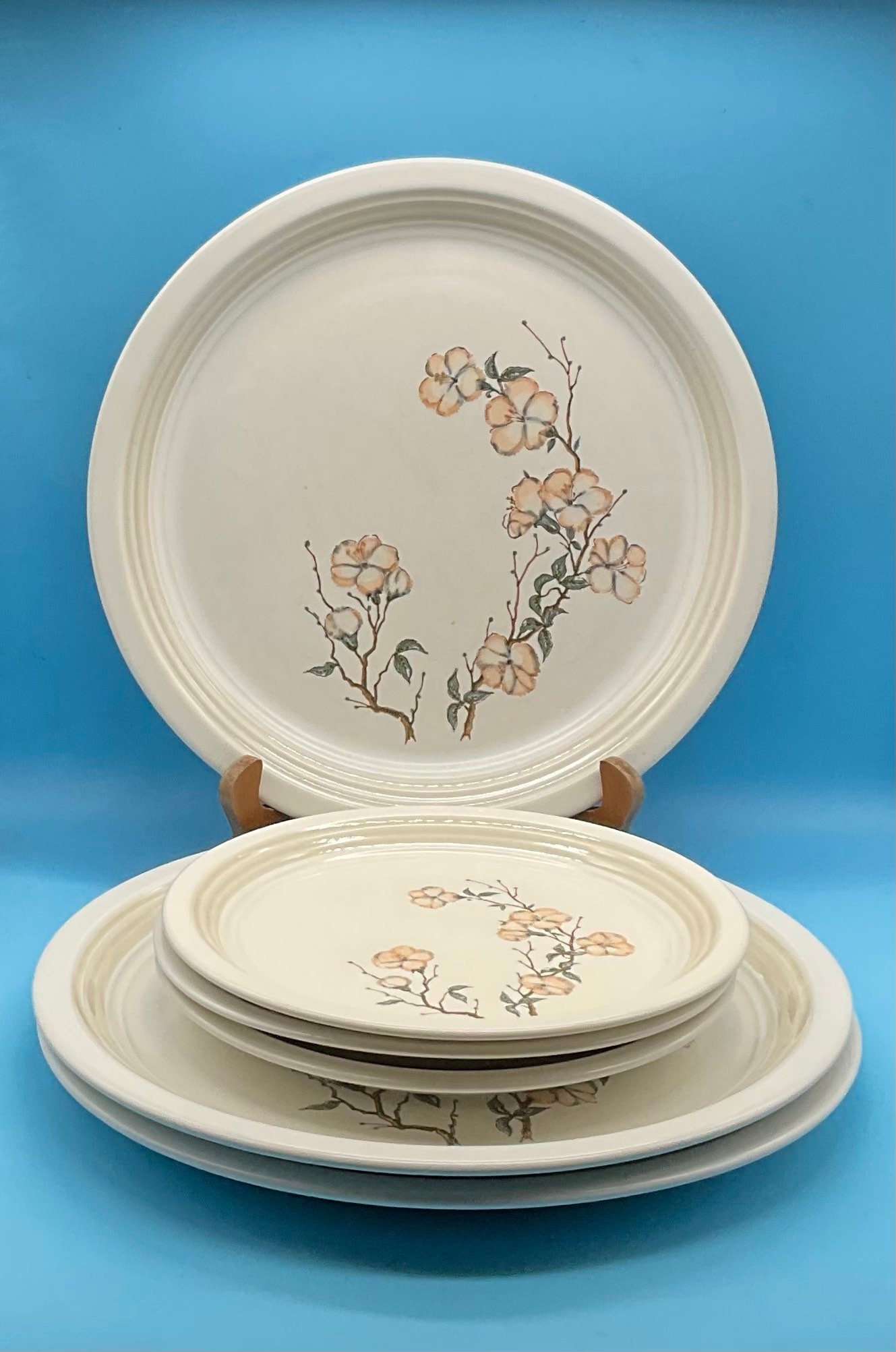 Vintage Anchor Hocking Stoneware Thornhill C8700/14 Set of 3