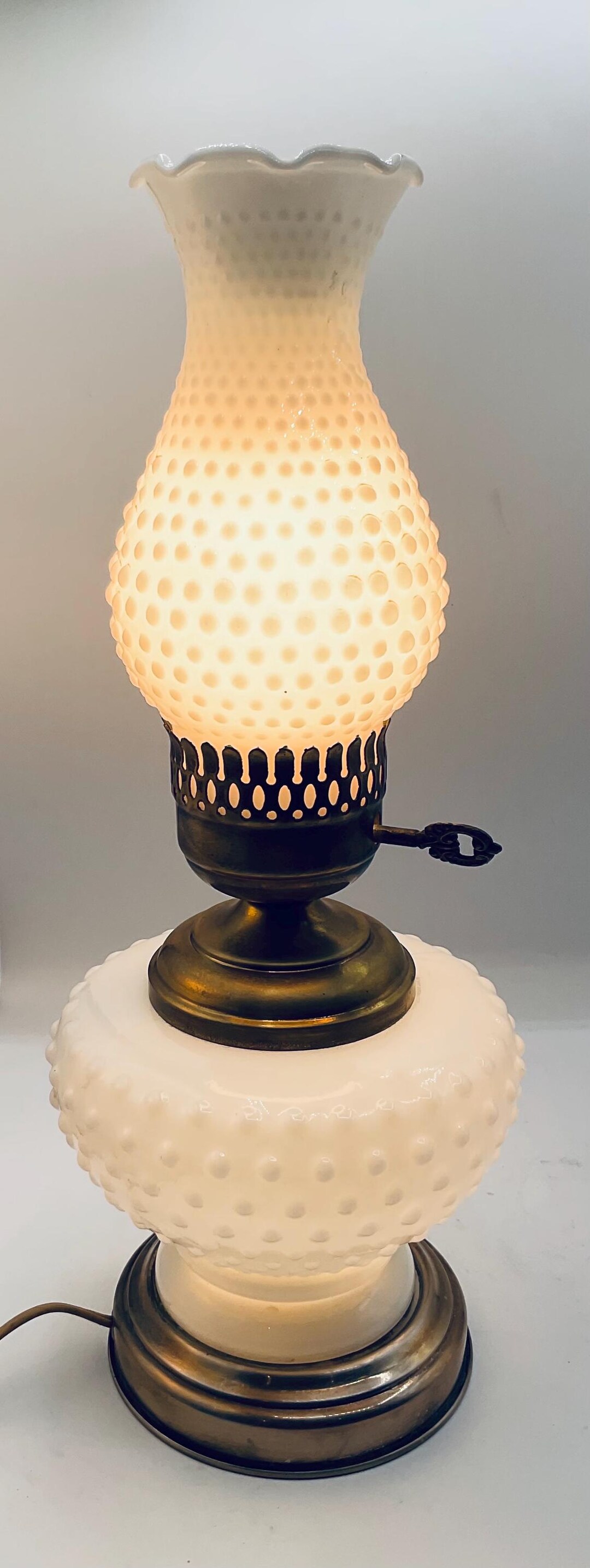 Milk Glass Electric Lampsnull
