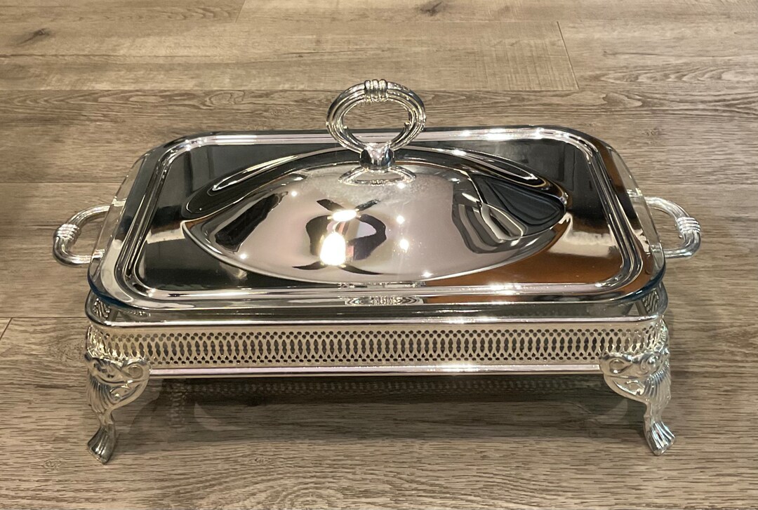 Vintage Godinger Silver Art Silver Plated 2 Qt. Removable Liner Pierced