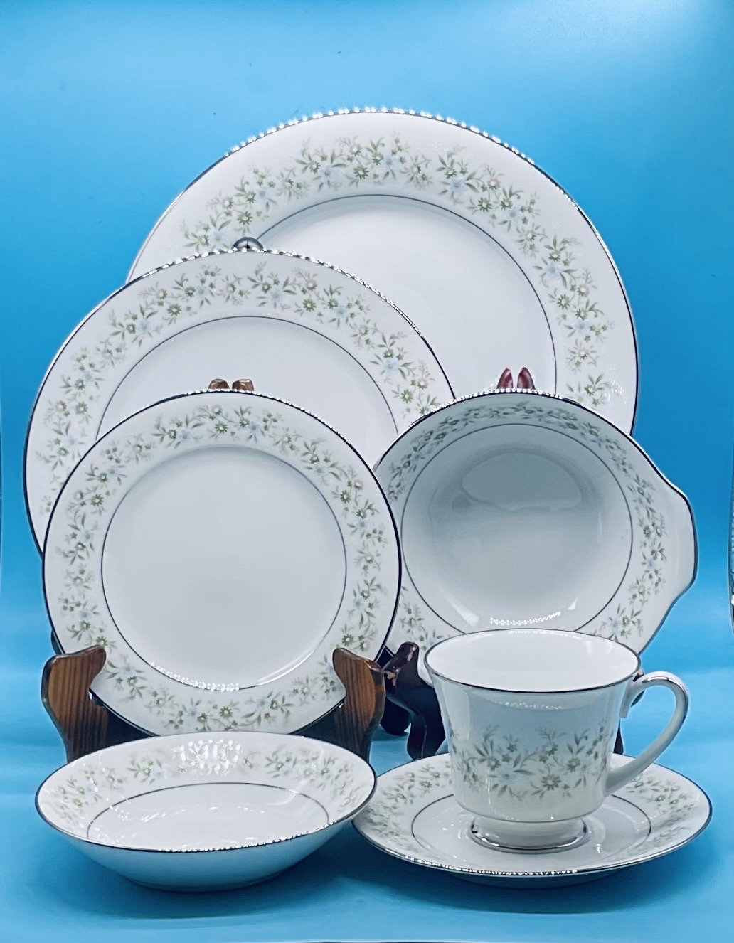 Vintage Noritake 2031 Savannah 7 Piece Place Setting Dinner Set